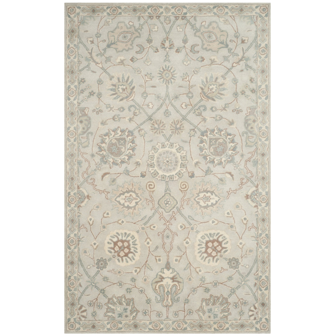 SAFAVIEH Heritage HG824B Handmade Silver / Ivory Rug Image 9