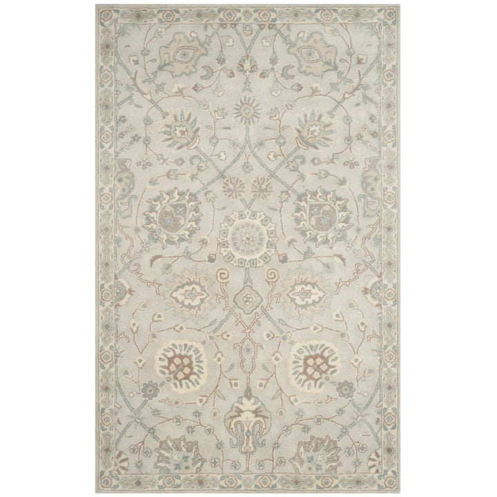 SAFAVIEH Heritage HG824B Handmade Silver / Ivory Rug Image 1