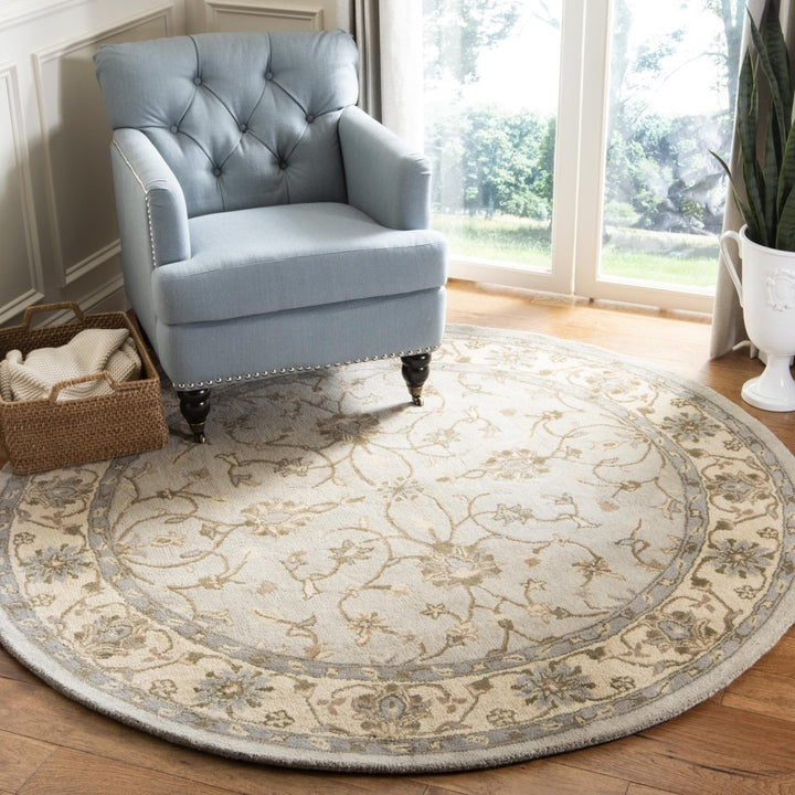 SAFAVIEH Heritage HG862A Handmade Beige / Grey Rug Image 8