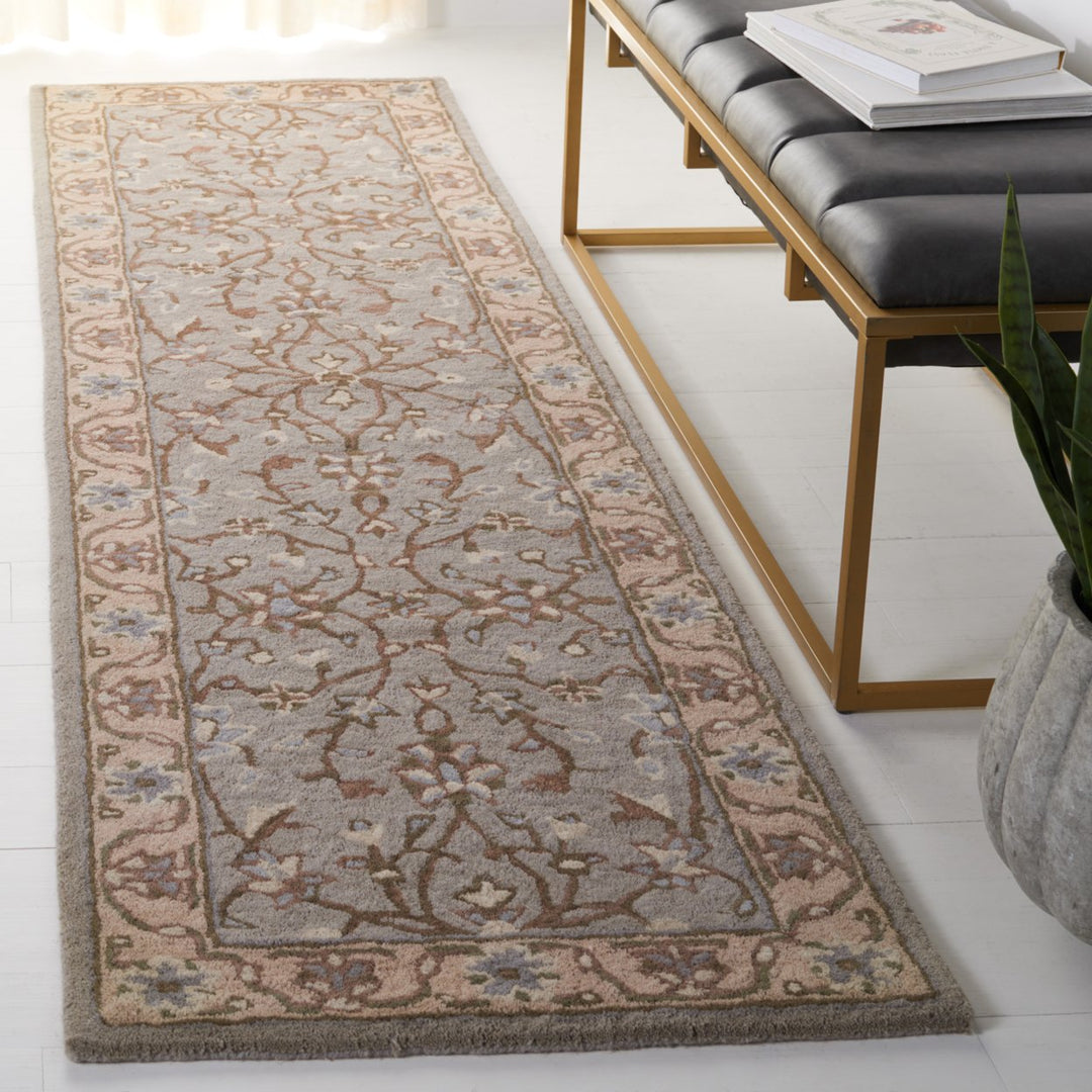 SAFAVIEH Heritage HG862A Handmade Beige / Grey Rug Image 9