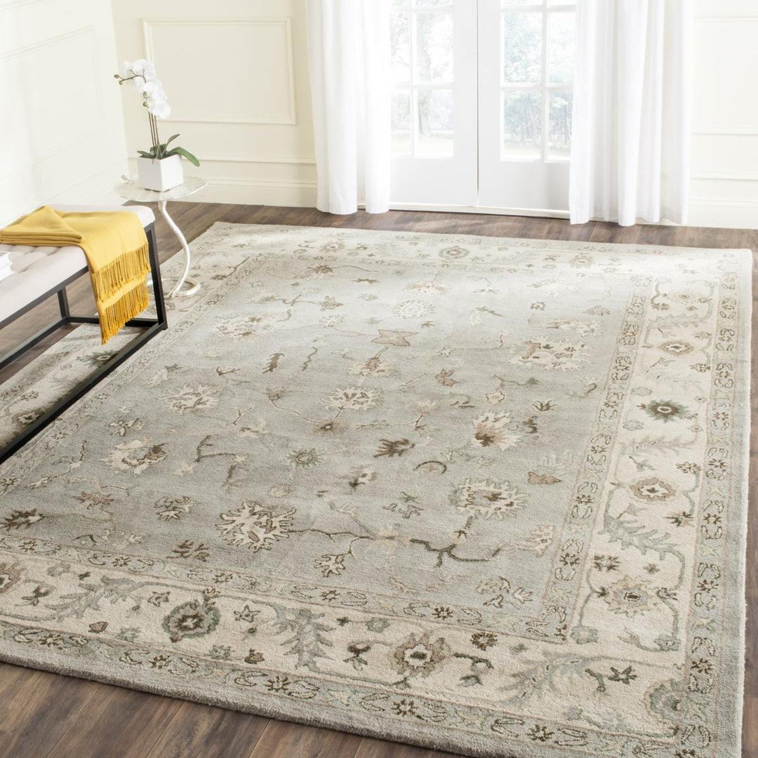 SAFAVIEH Heritage HG865A Handmade Beige / Grey Rug Image 1