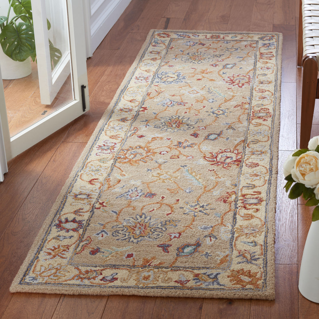 SAFAVIEH Heritage HG825A Handmade Brown / Beige Rug Image 9