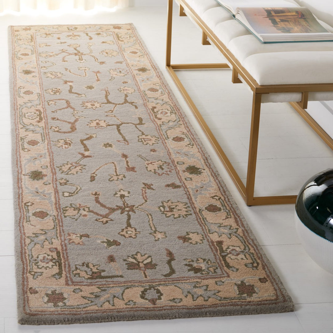 SAFAVIEH Heritage HG865A Handmade Beige / Grey Rug Image 9