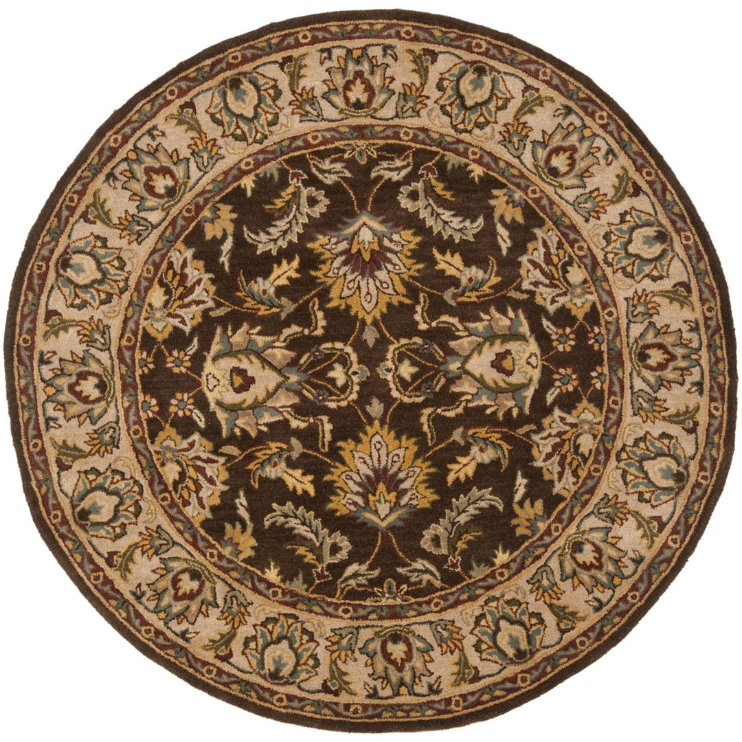 SAFAVIEH Heritage HG912A Handmade Brown / Ivory Rug Image 4