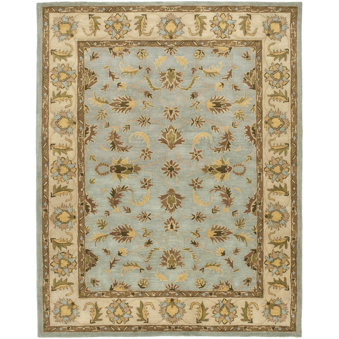 SAFAVIEH Heritage HG913A Handmade Light Blue / Beige Rug Image 1