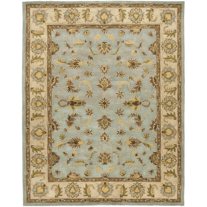 SAFAVIEH Heritage HG913A Handmade Light Blue / Beige Rug Image 1