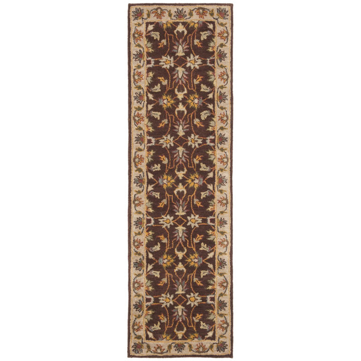 SAFAVIEH Heritage HG912A Handmade Brown / Ivory Rug Image 5