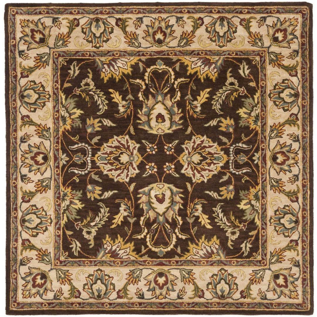 SAFAVIEH Heritage HG912A Handmade Brown / Ivory Rug Image 6