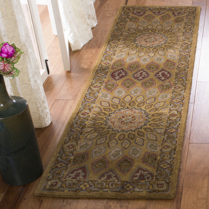 SAFAVIEH Heritage HG914A Handmade Light Brown / Grey Rug Image 3