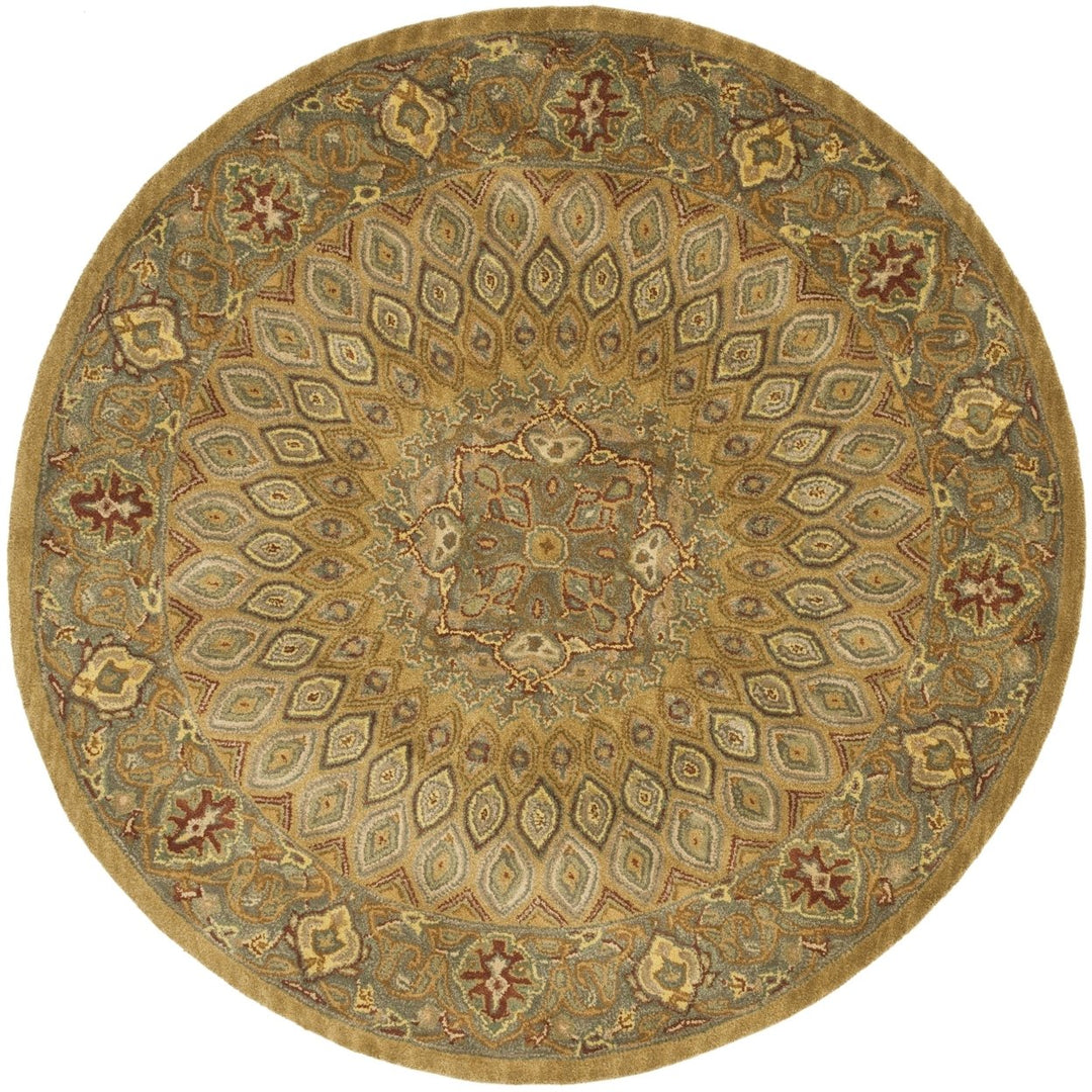 SAFAVIEH Heritage HG914A Handmade Light Brown / Grey Rug Image 1