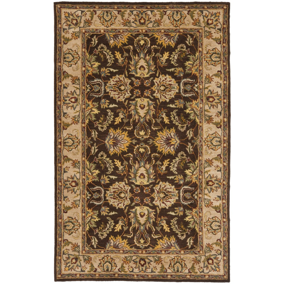 SAFAVIEH Heritage HG912A Handmade Brown / Ivory Rug Image 1