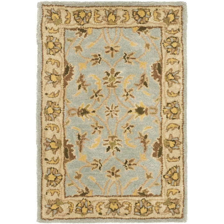 SAFAVIEH Heritage HG913A Handmade Light Blue / Beige Rug Image 1