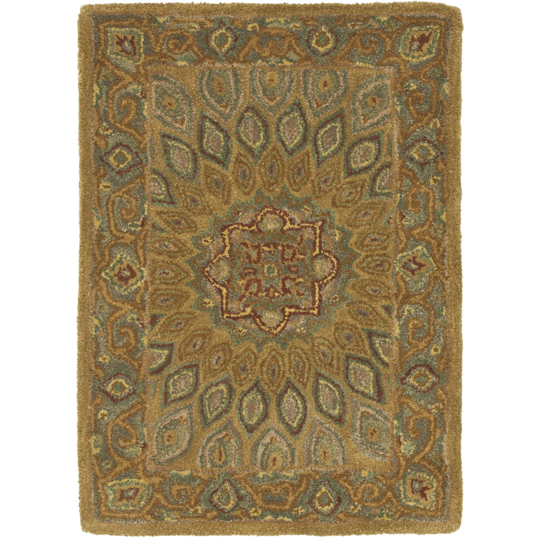 SAFAVIEH Heritage HG914A Handmade Light Brown / Grey Rug Image 9