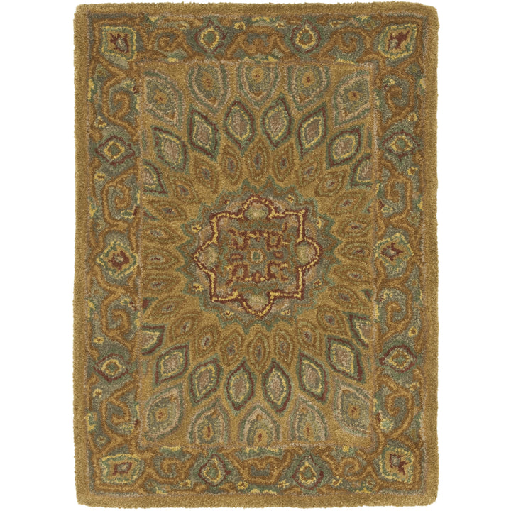 SAFAVIEH Heritage HG914A Handmade Light Brown / Grey Rug Image 9