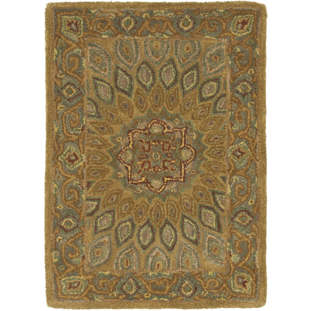 SAFAVIEH Heritage HG914A Handmade Light Brown / Grey Rug Image 1