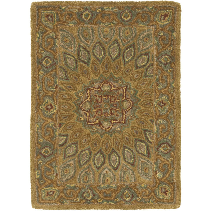 SAFAVIEH Heritage HG914A Handmade Light Brown / Grey Rug Image 1