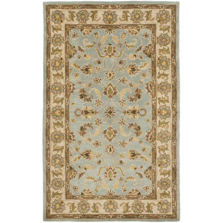 SAFAVIEH Heritage HG913A Handmade Light Blue / Beige Rug Image 10