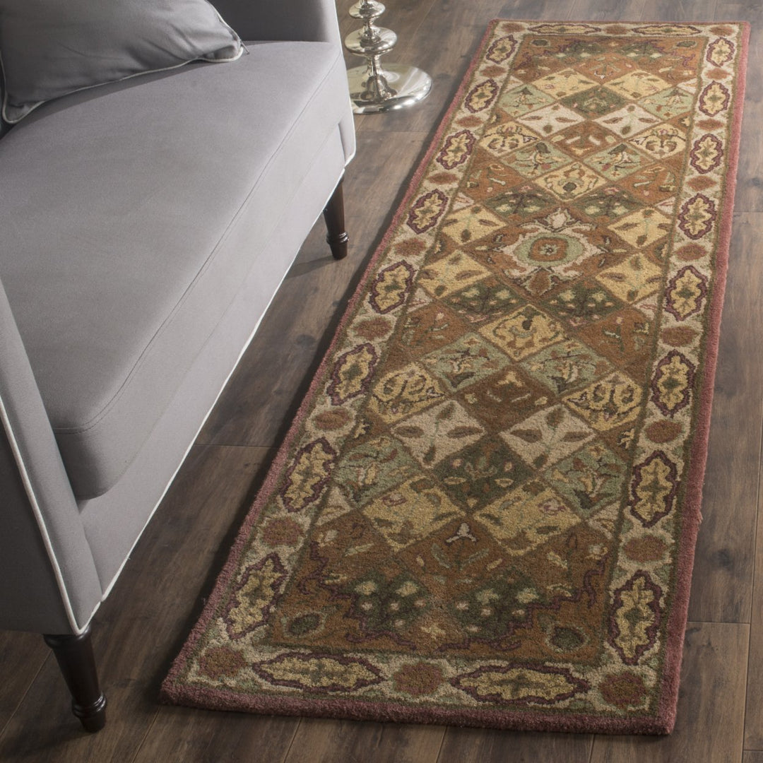 SAFAVIEH Heritage HG917A Handmade Rust / Ivory Rug Image 1