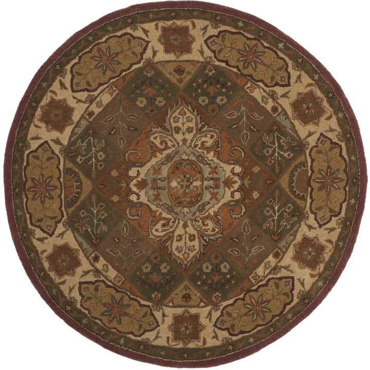 SAFAVIEH Heritage HG917A Handmade Rust / Ivory Rug Image 2