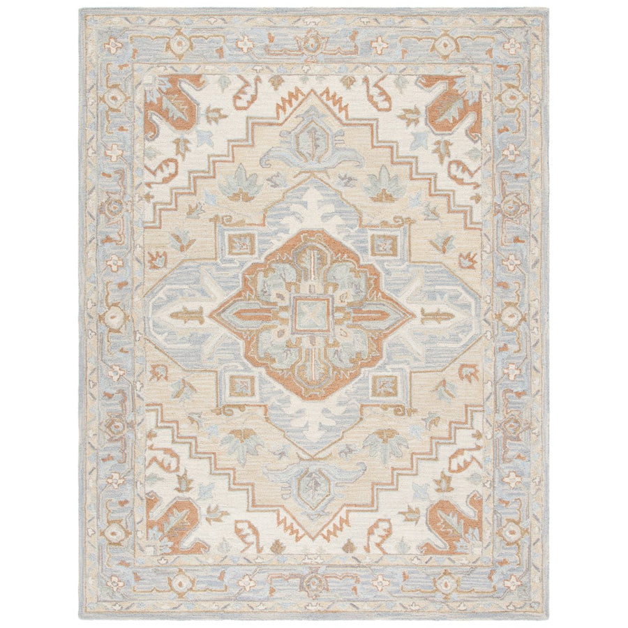 SAFAVIEH Heritage HG920B Handmade Beige / Grey Rug Image 1