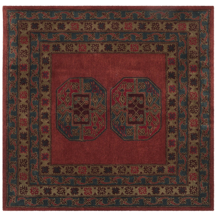 SAFAVIEH Heritage Collection HG919Q Handmade Red Rug Image 1