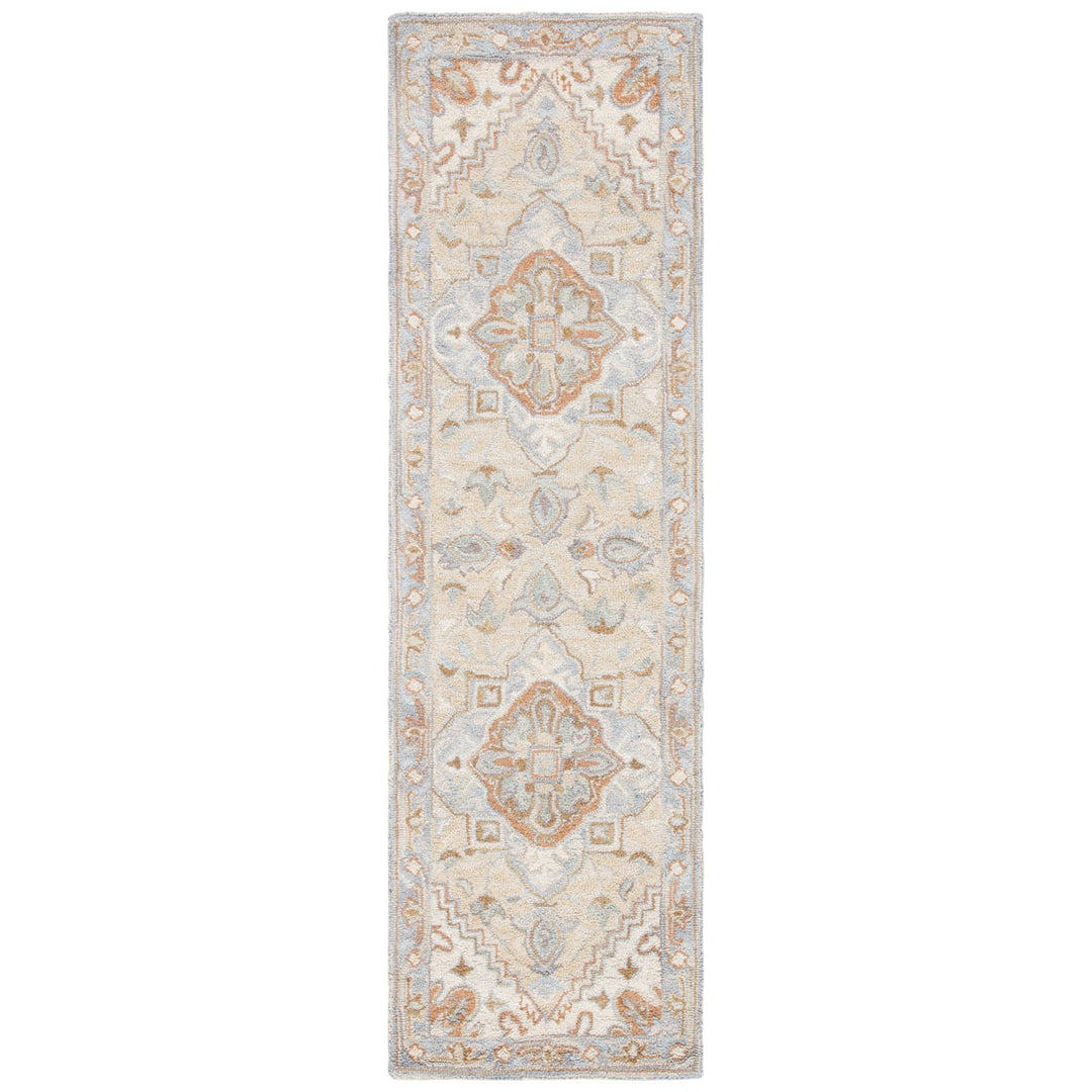 SAFAVIEH Heritage HG920B Handmade Beige / Grey Rug Image 5