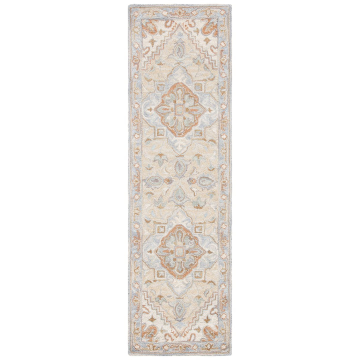 SAFAVIEH Heritage HG920B Handmade Beige / Grey Rug Image 5