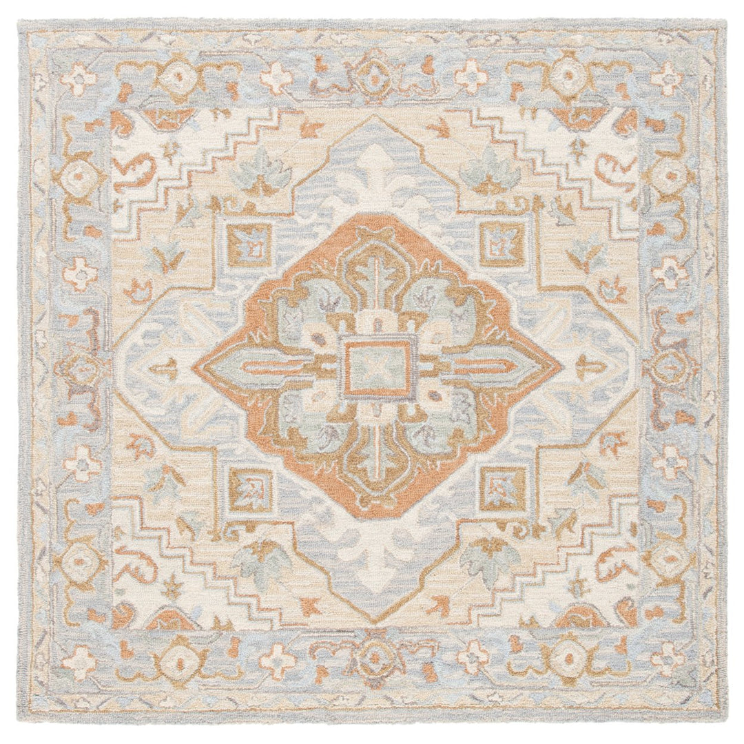 SAFAVIEH Heritage HG920B Handmade Beige / Grey Rug Image 6