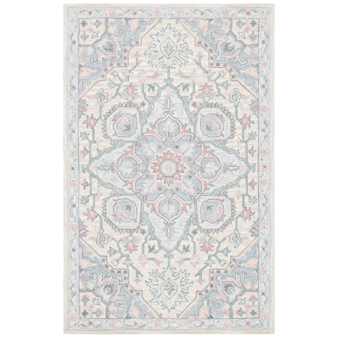 SAFAVIEH Heritage HG922B Handmade Beige / Blue Rug Image 10