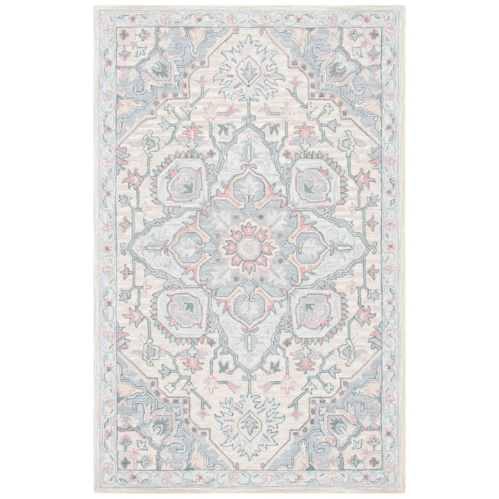 SAFAVIEH Heritage HG922B Handmade Beige / Blue Rug Image 10