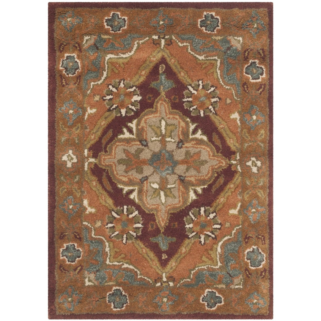 SAFAVIEH Heritage Collection HG948A Handmade Rust Rug Image 1