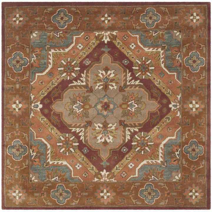 SAFAVIEH Heritage Collection HG948A Handmade Rust Rug Image 1