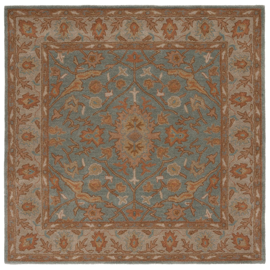 SAFAVIEH Heritage HG937A Handmade Light Blue / Ivory Rug Image 1