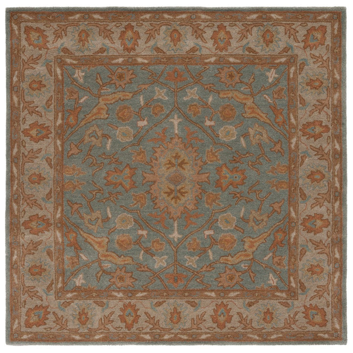 SAFAVIEH Heritage HG937A Handmade Light Blue / Ivory Rug Image 1