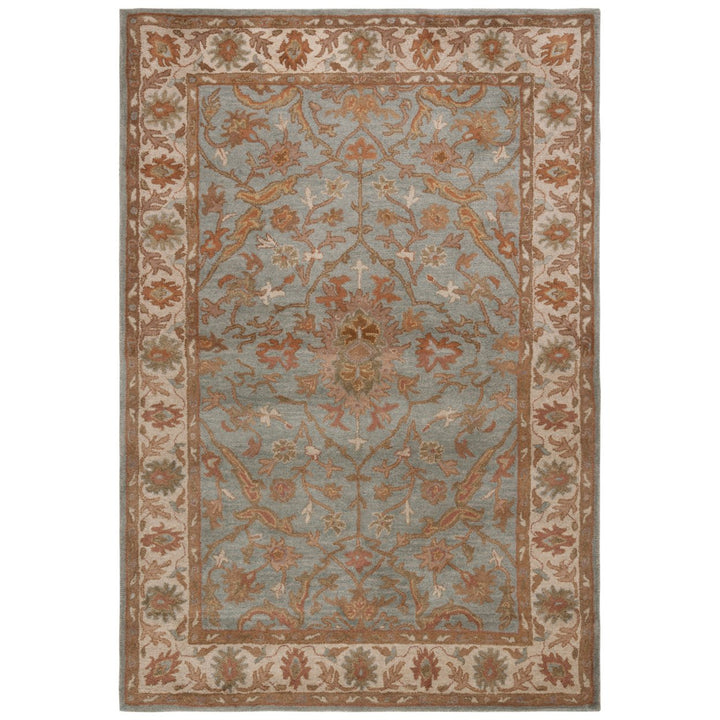 SAFAVIEH Heritage HG937A Handmade Light Blue / Ivory Rug Image 1