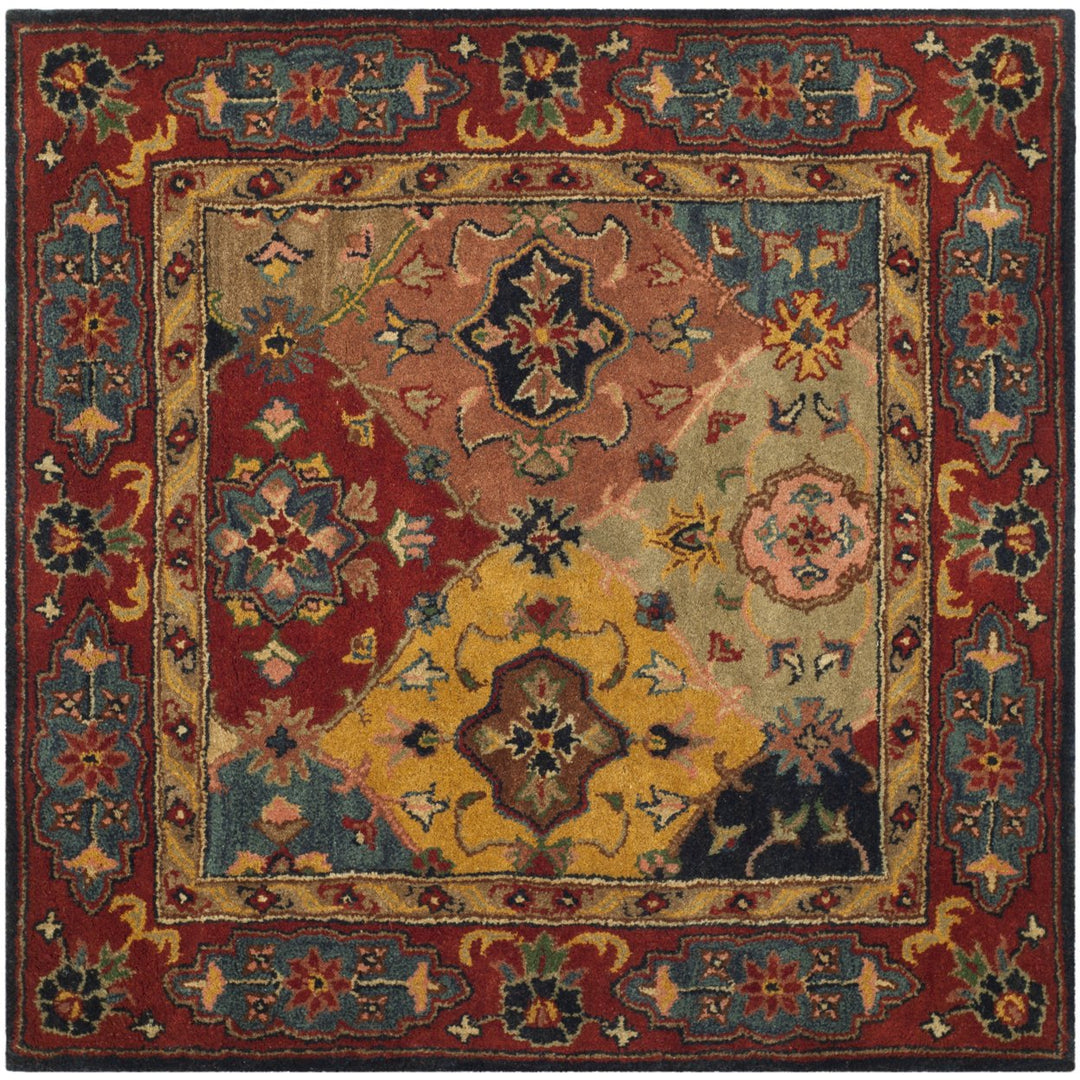 SAFAVIEH Heritage HG926A Handmade Red / Multi Rug Image 8