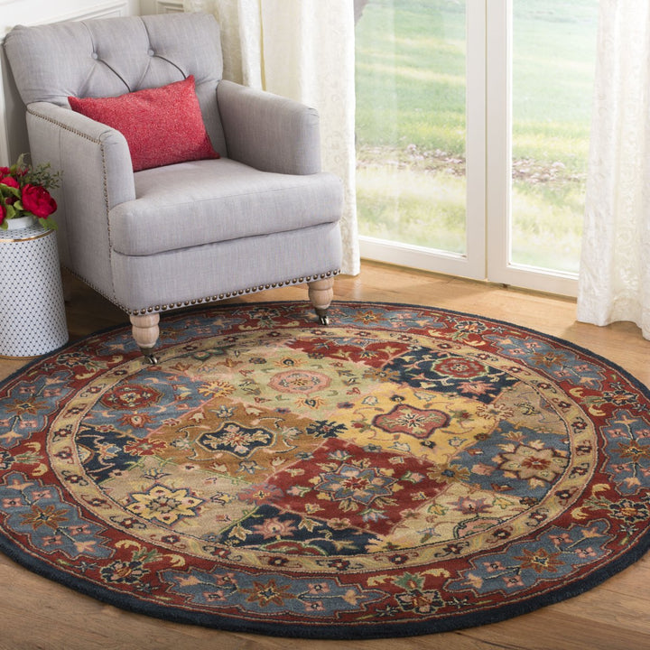 SAFAVIEH Heritage HG926A Handmade Red / Multi Rug Image 9