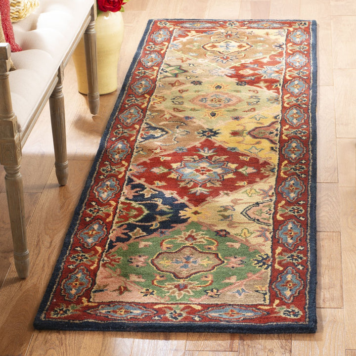 SAFAVIEH Heritage HG926A Handmade Red / Multi Rug Image 10