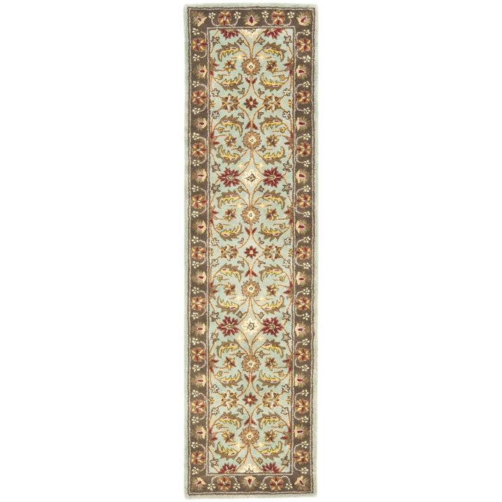 SAFAVIEH Heritage HG962A Handmade Blue / Brown Rug Image 1