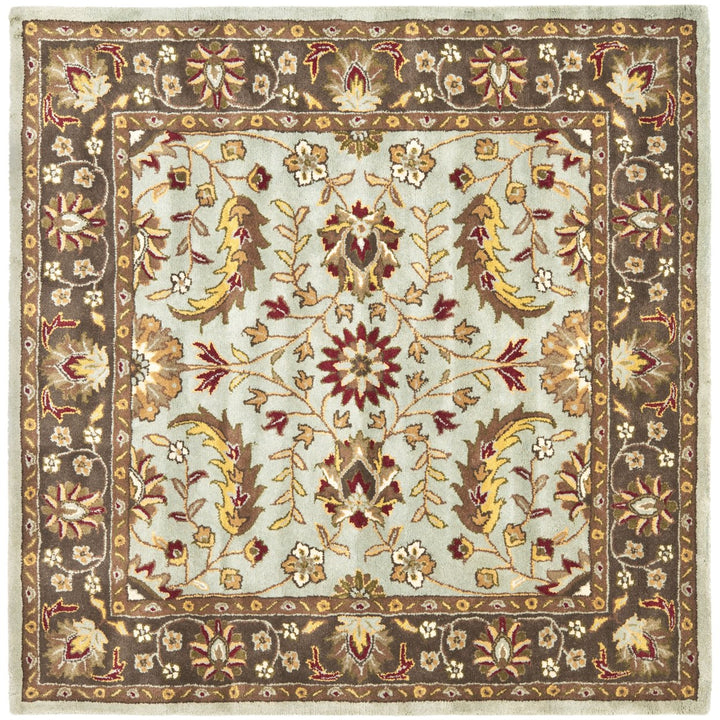 SAFAVIEH Heritage HG962A Handmade Blue / Brown Rug Image 1