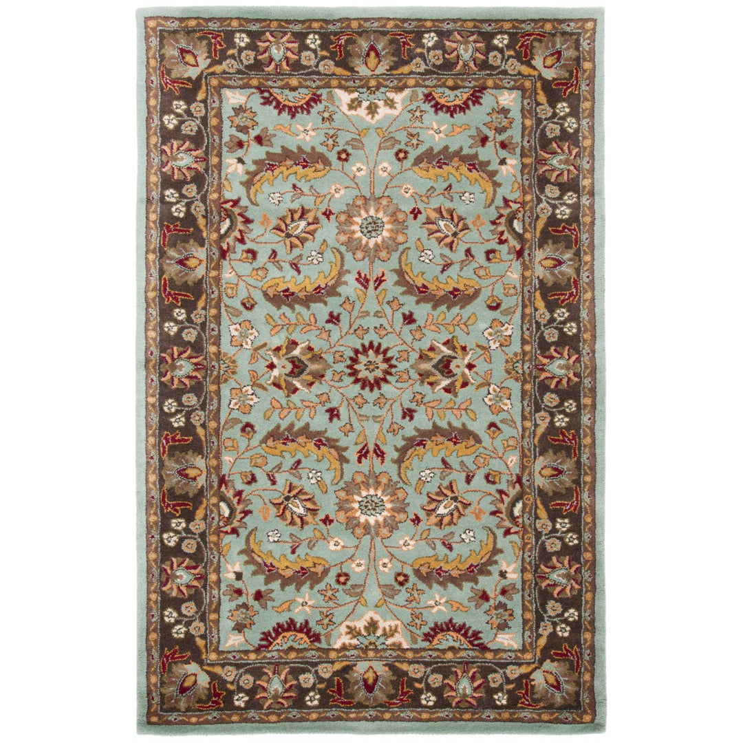 SAFAVIEH Heritage HG962A Handmade Blue / Brown Rug Image 1