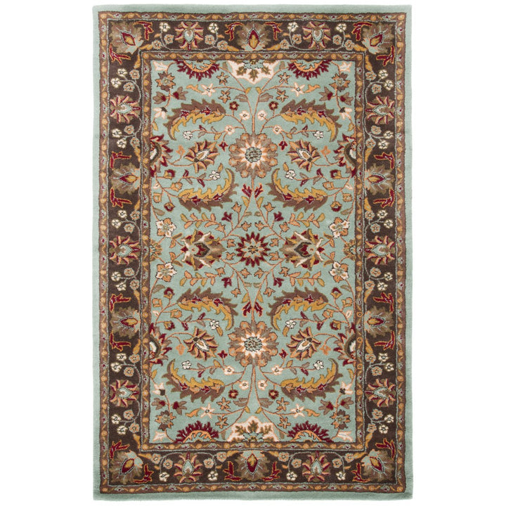 SAFAVIEH Heritage HG962A Handmade Blue / Brown Rug Image 1