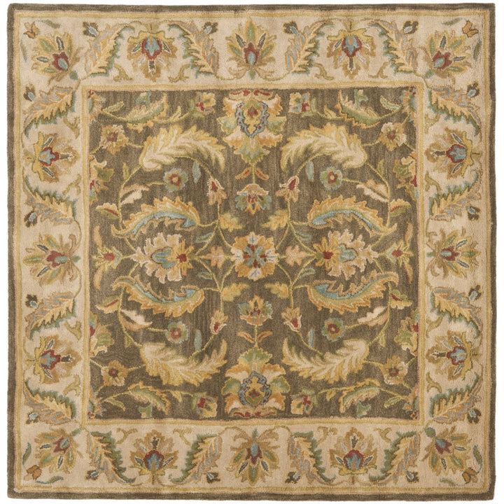 SAFAVIEH Heritage HG964A Handmade Green / Beige Rug Image 6