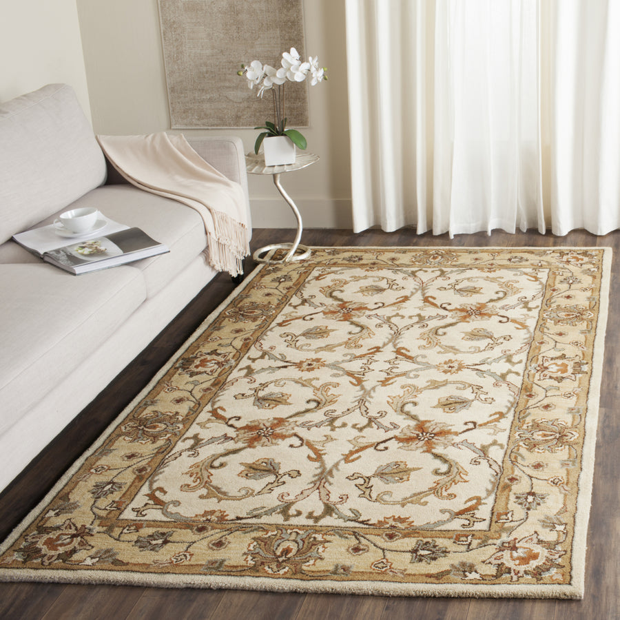 SAFAVIEH Heritage HG967A Handmade Beige / Gold Rug Image 1