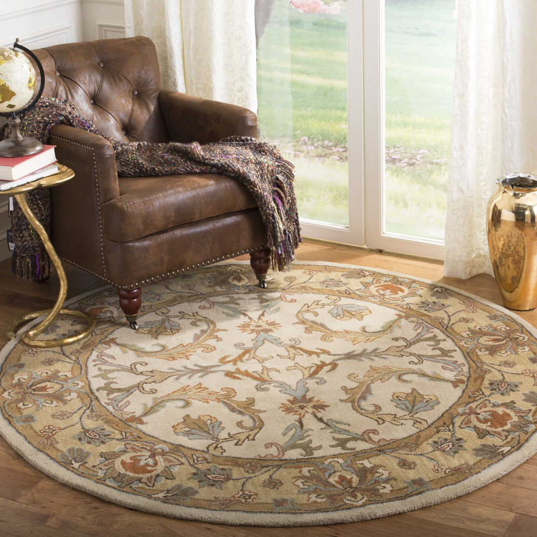 SAFAVIEH Heritage HG967A Handmade Beige / Gold Rug Image 2