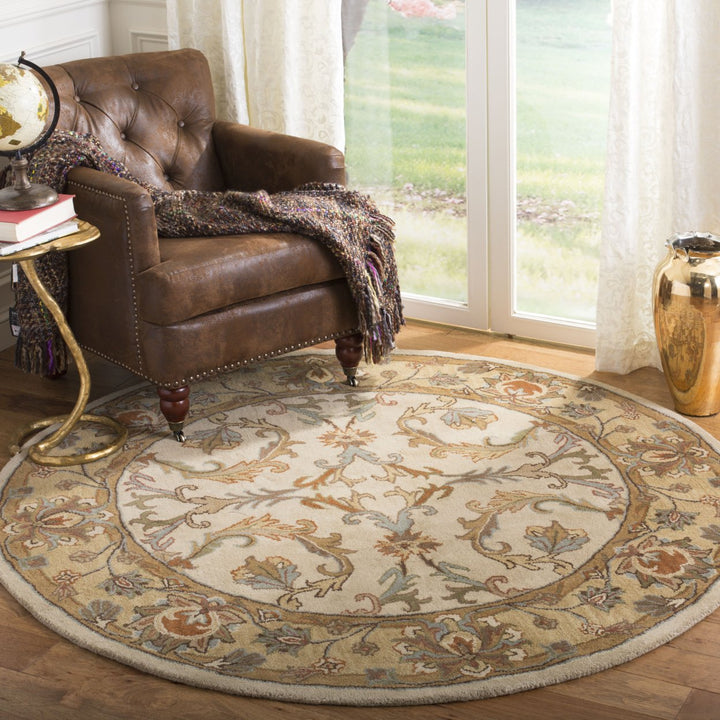 SAFAVIEH Heritage HG967A Handmade Beige / Gold Rug Image 2