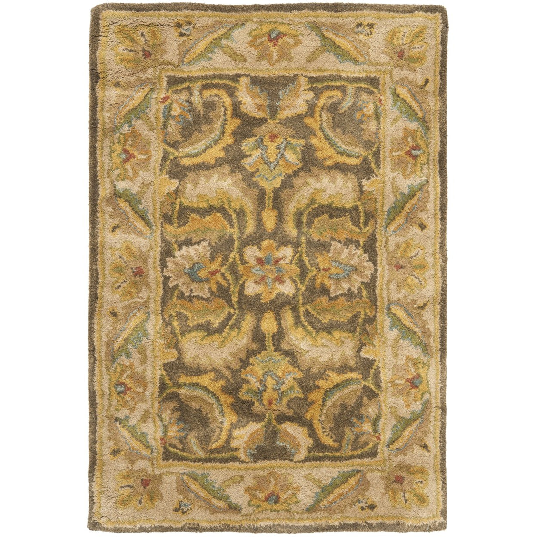 SAFAVIEH Heritage HG964A Handmade Green / Beige Rug Image 10