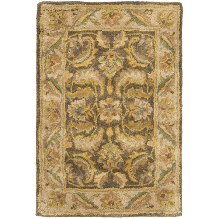 SAFAVIEH Heritage HG964A Handmade Green / Beige Rug Image 10