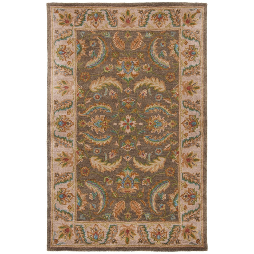 SAFAVIEH Heritage HG964A Handmade Green / Beige Rug Image 11