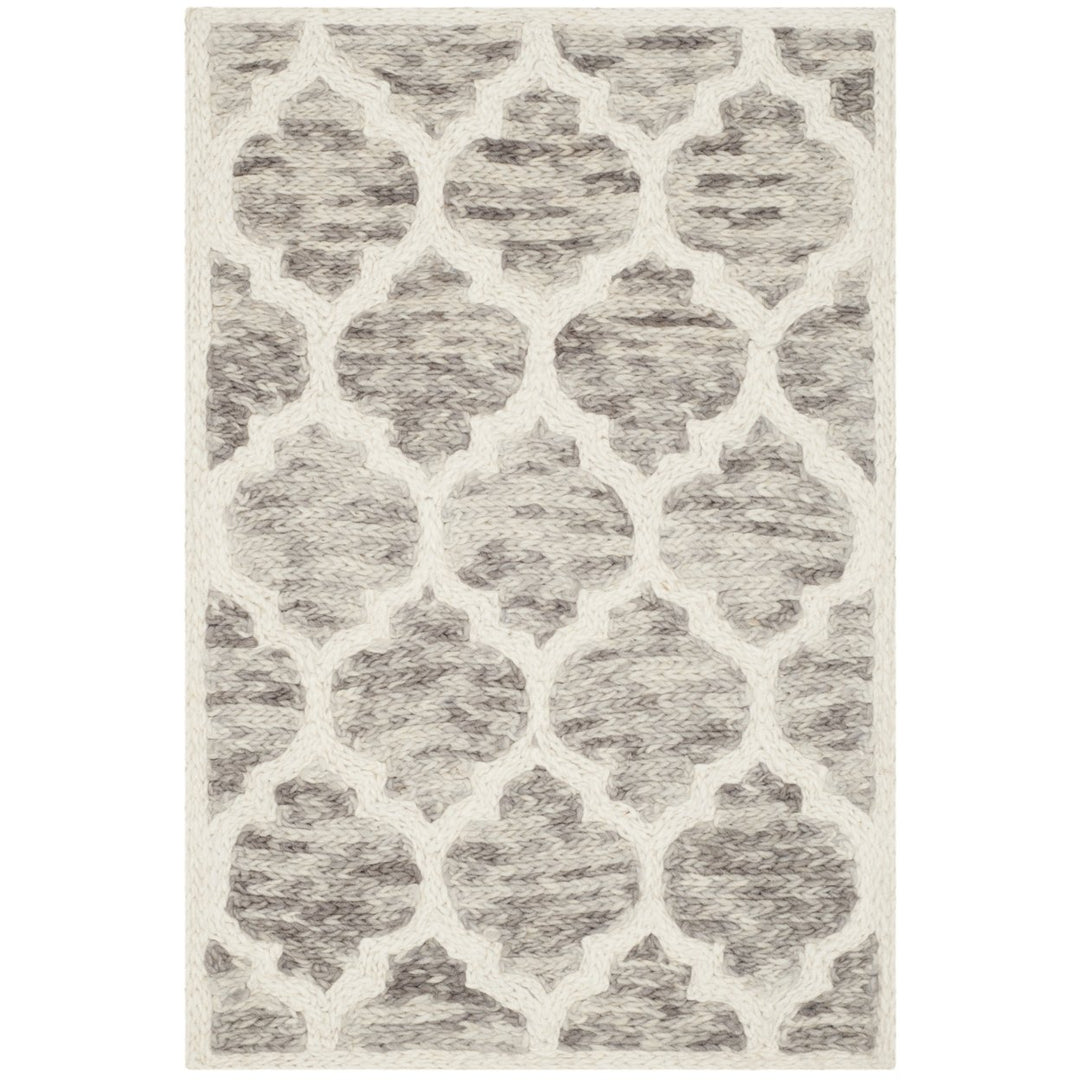 SAFAVIEH Himalaya HIM121A Handmade Grey / Ivory Rug Image 1